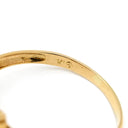 ノンブランド NON BRAND ダイヤリング フラワーモチーフ イエローゴールド K18YG ダイヤモンド リング 指輪 花 18KT 750 YG ダイヤモンド 大きめ 1.00ct 16号