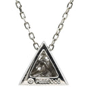 ノンブランド NON BRAND ダイヤ ペンダント プラチナシルバー Pt850 ダイヤモンド ネックレス プラチナム 1P 1石 1粒 ピラミッド トライアングル 三角