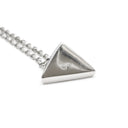 ノンブランド NON BRAND ダイヤ ペンダント プラチナシルバー Pt850 ダイヤモンド ネックレス プラチナム 1P 1石 1粒 ピラミッド トライアングル 三角