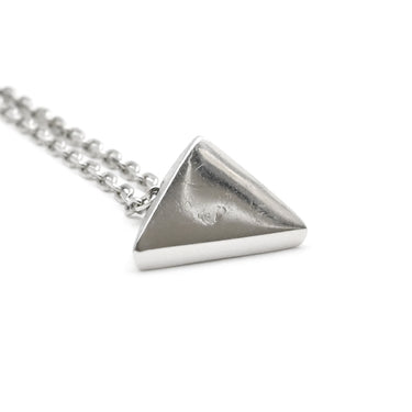 ノンブランド NON BRAND ダイヤ ペンダント プラチナシルバー Pt850 ダイヤモンド ネックレス プラチナム 1P 1石 1粒 ピラミッド トライアングル 三角