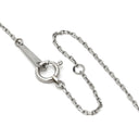 ノンブランド NON BRAND ダイヤ ペンダント プラチナシルバー Pt850 ダイヤモンド ネックレス プラチナム 1P 1石 1粒 ピラミッド トライアングル 三角