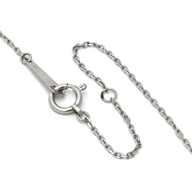 ノンブランド NON BRAND ダイヤ ペンダント プラチナシルバー Pt850 ダイヤモンド ネックレス プラチナム 1P 1石 1粒 ピラミッド トライアングル 三角