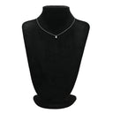 ノンブランド NON BRAND ダイヤ ペンダント プラチナシルバー Pt900 ダイヤモンド Pt850(チェーン) ネックレス 1P 1石 1粒 ダイヤモンド