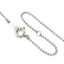 ノンブランド NON BRAND ダイヤ ペンダント プラチナシルバー Pt900 ダイヤモンド Pt850(チェーン) ネックレス 1P 1石 1粒 ダイヤモンド