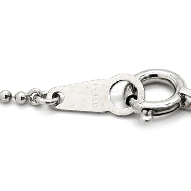 ノンブランド NON BRAND ダイヤ ペンダント プラチナシルバー Pt900 ダイヤモンド Pt850(チェーン) ネックレス 1P 1石 1粒 ダイヤモンド