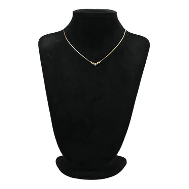 ノンブランド NON BRAND ダイヤペンダント イエローゴールド K18YG ダイヤモンド ネックレス 18K Au750 18金 5P 5石 5粒 5連 ダイヤモンド 0.50ct