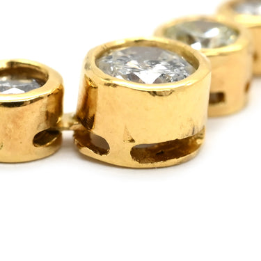 ノンブランド NON BRAND ダイヤペンダント イエローゴールド K18YG ダイヤモンド ネックレス 18K Au750 18金 5P 5石 5粒 5連 ダイヤモンド 0.50ct