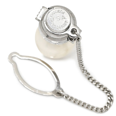 ノンブランド NON BRAND パール 真珠 プラチナシルバー Pt850 パール タイピン プラチナム 白蝶パール 大粒 1p 一粒パール PT タイタック 11.60mm