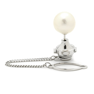 ノンブランド NON BRAND パール 真珠 プラチナシルバー Pt850 パール タイピン プラチナム 白蝶パール 大粒 1p 一粒パール PT タイタック 11.60mm