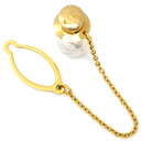 ノンブランド NON BRAND パール 7.8mm パールホワイトXゴールド GP パール タイピン ゴールド金具 真珠 あこやパール 1粒 タイタックピン