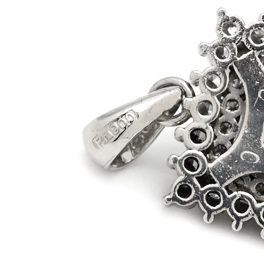 ノンブランド NON BRAND SI1 ダイヤモンド 0.6ct プラチナシルバー Pt900 ダイヤモンド ペンダントトップ スクエアカット 四角 ネックレストップ ペンダントヘッド チャーム プラチナ900