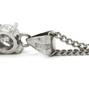 ノンブランド NON BRAND ダイヤ ペンダント プラチナシルバー Pt900 ダイヤモンド Pt850(チェーン) ネックレス プラチナム 1P 1石 1粒 ソリテール 4本爪 ラウンド チェーン