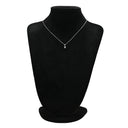 ノンブランド NON BRAND ダイヤ ペンダント プラチナシルバー Pt900 ダイヤモンド Pt850(チェーン) ネックレス プラチナム 1P 1石 1粒 ソリテール 4本爪 ラウンド チェーン