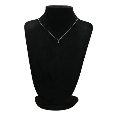 ノンブランド NON BRAND ダイヤ ペンダント プラチナシルバー Pt900 ダイヤモンド Pt850(チェーン) ネックレス プラチナム 1P 1石 1粒 ソリテール 4本爪 ラウンド チェーン