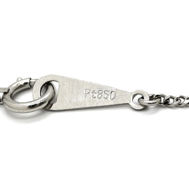 ノンブランド NON BRAND ダイヤ ペンダント プラチナシルバー Pt900 ダイヤモンド Pt850(チェーン) ネックレス プラチナム 1P 1石 1粒 ソリテール 4本爪 ラウンド チェーン