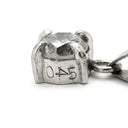 ノンブランド NON BRAND ダイヤ ペンダント プラチナシルバー Pt900 ダイヤモンド Pt850(チェーン) ネックレス プラチナム 1P 1石 1粒 ソリテール 4本爪 ラウンド チェーン