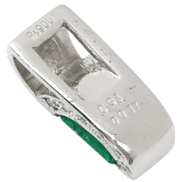 ノンブランド NON BRAND エメラルド ダイヤ エメラルドグリーン×プラチナシルバー Pt900 エメラルド ダイヤモンド ペンダントトップ 緑 ネックレストップ エメラルドカット スクエア プラチナム