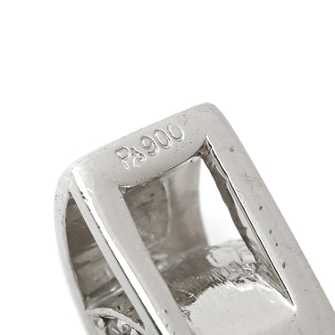 ノンブランド NON BRAND エメラルド ダイヤ エメラルドグリーン×プラチナシルバー Pt900 エメラルド ダイヤモンド ペンダントトップ 緑 ネックレストップ エメラルドカット スクエア プラチナム