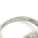 ノンブランド NON BRAND ブルーサファイア 0.56ct ダイヤリング プラチナシルバー Pt900 サファイア ダイヤモンド リング 指輪 青 Pt900 オーバルミックスカット 1石 10号