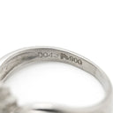 ノンブランド NON BRAND ブルーサファイア 0.56ct ダイヤリング プラチナシルバー Pt900 サファイア ダイヤモンド リング 指輪 青 Pt900 オーバルミックスカット 1石 10号