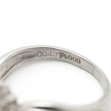 ノンブランド NON BRAND ブルーサファイア 0.56ct ダイヤリング プラチナシルバー Pt900 サファイア ダイヤモンド リング 指輪 青 Pt900 オーバルミックスカット 1石 10号