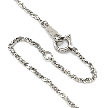 ノンブランド NON BRAND ブルーサファイア ダイヤ ブルー×プラチナシルバー Pt900 サファイア ダイヤモンド Pt850(チェーン) ネックレス オーバルカット Pt900 プラチナム 青 メレ フラワーモチーフ ヘイロー スクリューチェーン