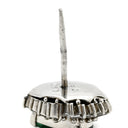 ノンブランド NON BRAND エメラルド 0.96ct ダイヤモンド ピンブローチ プラチナシルバー Pt850 エメラルド ダイヤモンド ブローチ 緑 グリーン 1石 ペアシェイプカット