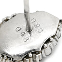 ノンブランド NON BRAND エメラルド 0.96ct ダイヤモンド ピンブローチ プラチナシルバー Pt850 エメラルド ダイヤモンド ブローチ 緑 グリーン 1石 ペアシェイプカット