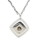 ノンブランド NON BRAND ダイヤ ペンダント プラチナシルバー Pt900 ダイヤモンド Pt850(チェーン) ネックレス プラチナム ひし形 角型 スクエア カラーダイヤ