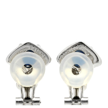 ノンブランド NON BRAND ホワイトゴールド×プラチナム×ブルー K14WG ダイヤモンド ブルーサファイア イヤリング ブルーサファイア 14K WG 14金 Pt850 ダイヤ ひねりデザイン