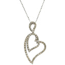 ノンブランド NON BRAND ダイヤ ハート ペンダント ホワイトゴールド K18WG ダイヤモンド ネックレス 18K 18金 WG ダイヤ ハートモチーフ