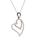 ノンブランド NON BRAND ダイヤ ハート ペンダント ホワイトゴールド K18WG ダイヤモンド ネックレス 18K 18金 WG ダイヤ ハートモチーフ