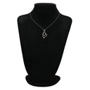 ノンブランド NON BRAND ダイヤ ハート ペンダント ホワイトゴールド K18WG ダイヤモンド ネックレス 18K 18金 WG ダイヤ ハートモチーフ