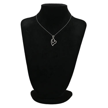 ノンブランド NON BRAND ダイヤ ハート ペンダント ホワイトゴールド K18WG ダイヤモンド ネックレス 18K 18金 WG ダイヤ ハートモチーフ