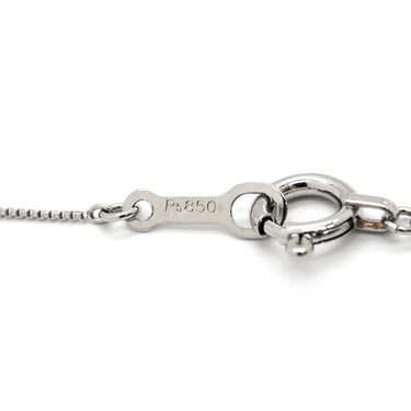 ノンブランド NON BRAND ダイヤ ペンダント プラチナシルバー Pt900 ダイヤモンド Pt850(チェーン) ネックレス 1P 1石 1粒