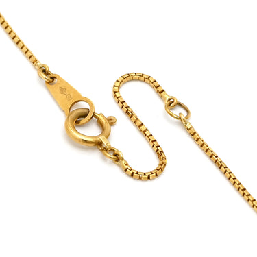 ノンブランド NON BRAND ダイヤペンダント イエローゴールド K18YG ダイヤモンド ネックレス 18K 1P 1石 1粒 ダイヤモンド 0.24ct ベネチアンチェーン