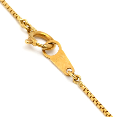 ノンブランド NON BRAND ダイヤペンダント イエローゴールド K18YG ダイヤモンド ネックレス 18K 1P 1石 1粒 ダイヤモンド 0.24ct ベネチアンチェーン