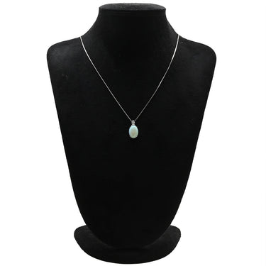 ノンブランド NON BRAND オパール 7ct ダイヤモンド ホワイトゴールド K18WG オパール ダイヤモンド ペンダントトップ 白 ホワイト 1石 4Pダイヤ カボションカット ネックレストップ チャーム