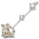 ノンブランド NON BRAND ダイヤモンド 3連 SI2 プラチナシルバー Pt900 ダイヤモンド ペンダントトップ 3P 3石 3粒 ドロップ Pt900 トリロジー ネックレストップ チャーム