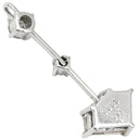 ノンブランド NON BRAND ダイヤモンド 3連 SI2 プラチナシルバー Pt900 ダイヤモンド ペンダントトップ 3P 3石 3粒 ドロップ Pt900 トリロジー ネックレストップ チャーム