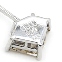 ノンブランド NON BRAND ダイヤモンド 3連 SI2 プラチナシルバー Pt900 ダイヤモンド ペンダントトップ 3P 3石 3粒 ドロップ Pt900 トリロジー ネックレストップ チャーム