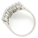 ノンブランド NON BRAND ダイヤリング プラチナシルバー Pt900 ダイヤモンド リング 指輪 V字 Vライン 7P 7石 13.5号