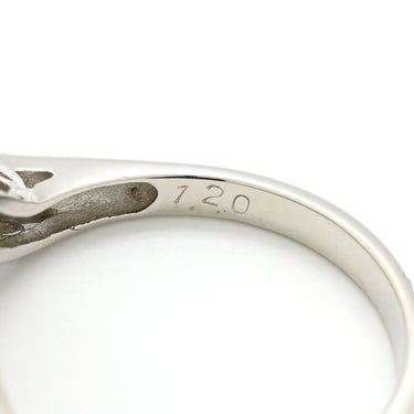 ノンブランド NON BRAND ダイヤリング プラチナシルバー Pt900 ダイヤモンド リング 指輪 V字 Vライン 7P 7石 13.5号