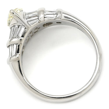 ノンブランド NON BRAND ダイヤリング プラチナシルバー Pt900 ダイヤモンド リング 指輪 マーキスカット ダイヤモンド 13号