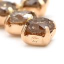 ノンブランド NON BRAND クロス ダイヤモンド ピンクゴールド K18PG ダイヤモンド ネックレス 十字架 Au750 18K 18金 PG