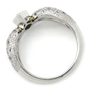 ノンブランド NON BRAND ダイヤ 1ct リング プラチナシルバー Pt900 ダイヤモンド リング 指輪 ファンシーカット リボン デザインリング プラチナ900 14.5号