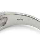 ノンブランド NON BRAND ダイヤ 1ct リング プラチナシルバー Pt900 ダイヤモンド リング 指輪 ファンシーカット リボン デザインリング プラチナ900 14.5号