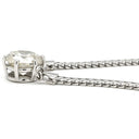 ノンブランド NON BRAND ダイヤ ペンダント プラチナシルバー Pt850 ダイヤモンド ネックレス 1P 1石 1粒 6本爪 ダイヤモンド