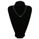 ノンブランド NON BRAND ダイヤ ペンダント プラチナシルバー Pt850 ダイヤモンド ネックレス 1P 1石 1粒 6本爪 ダイヤモンド