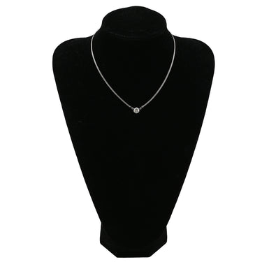 ノンブランド NON BRAND ダイヤ ペンダント プラチナシルバー Pt850 ダイヤモンド ネックレス 1P 1石 1粒 6本爪 ダイヤモンド